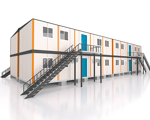 pngtree double story 3d view portable cabin container shipping building illustration photo image 22239884